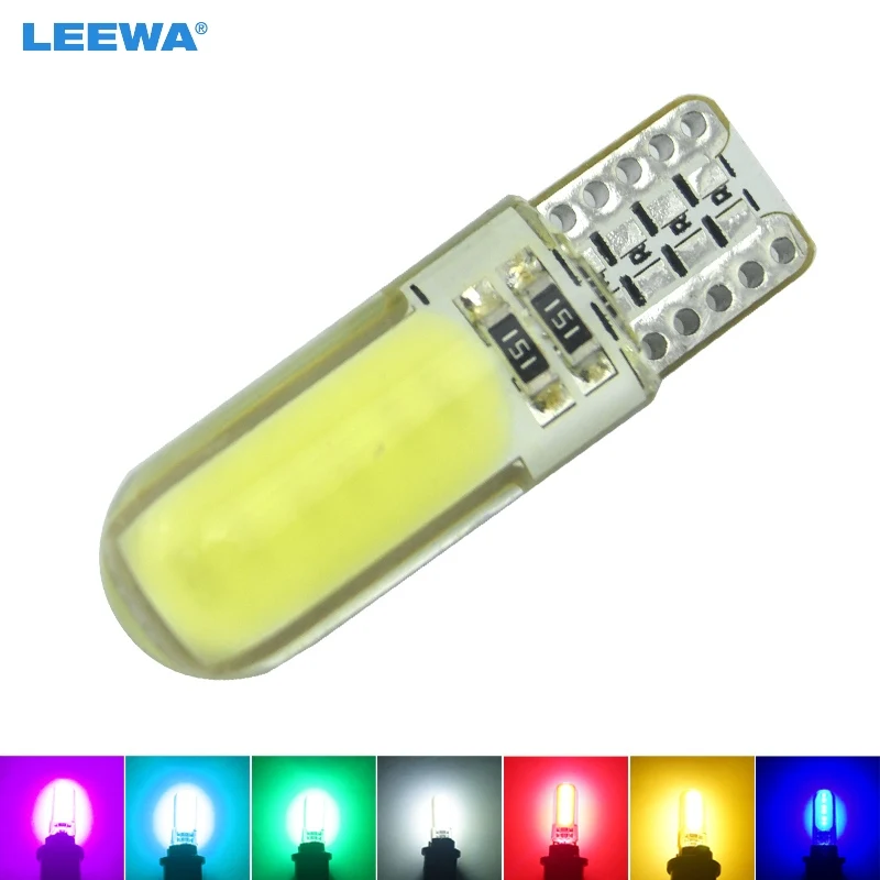 LEEWA 1PC Auto T10 194 168 W5W COB 12 Chips Silica Car LED Door License LED Light Bulb Wedge Light 7-Color #CA2713
LEEWA 1PC Auto T10 194 168 W5W COB 12 Chips Silica Car LED Door License LED Light Bulb Wedge Light 7-Color #CA2713