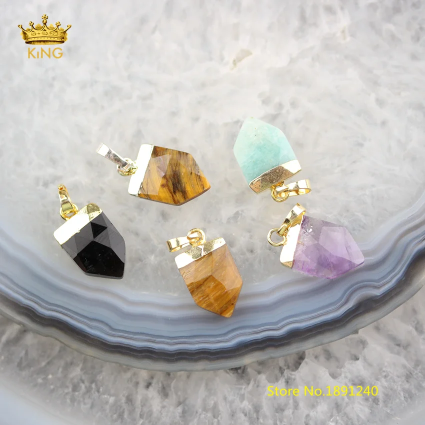 10pcs NEW Natural Stones Faceted Arrow Charms Plated Gold/Silvery Bails Arrowhead Pendants for Necklace Jewelry 10x15mm DSS94
10pcs NEW Natural Stones Faceted Arrow Charms Plated Gold/Silvery Bails Arrowhead Pendants for Necklace Jewelry 10x15mm DSS94