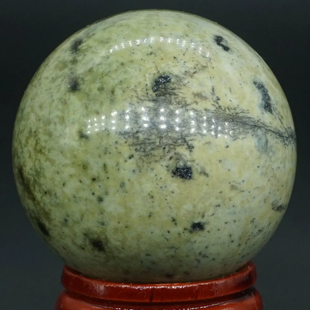 40MM Natural Gemstone Green Black Jasper Sphere Crystal Ball Reiki Healing Globe Home Decor
40MM Natural Gemstone Green Black Jasper Sphere Crystal Ball Reiki Healing Globe Home Decor