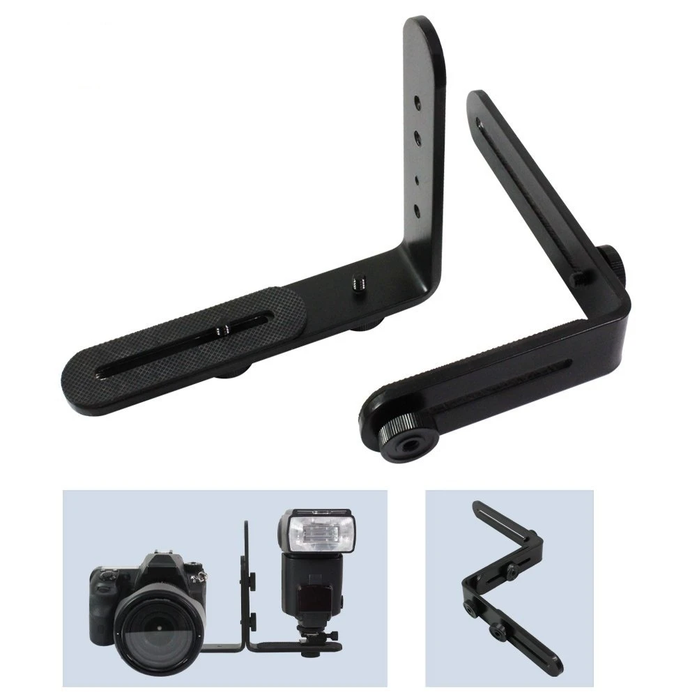 New Double L 1/4" Screw Shaped Photography Light Bracket Tripod Camera LED Flash Holder For YONGNUO Canon Nikon SLR Camera LED
New Double L 1/4" Screw Shaped Photography Light Bracket Tripod Camera LED Flash Holder For YONGNUO Canon Nikon SLR Camera LED