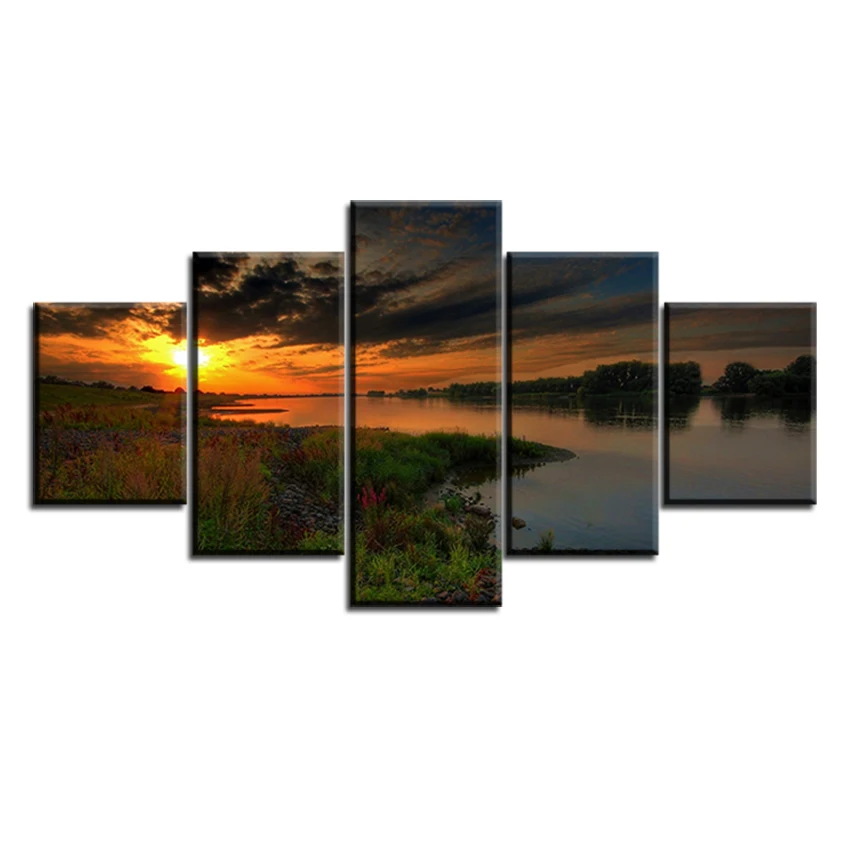 5 pc Set sunset-in-germany NO FRAME Oil Painting Canvas Prints Wall Art Pictures For Living Room Decorations
5 pc Set sunset-in-germany NO FRAME Oil Painting Canvas Prints Wall Art Pictures For Living Room Decorations