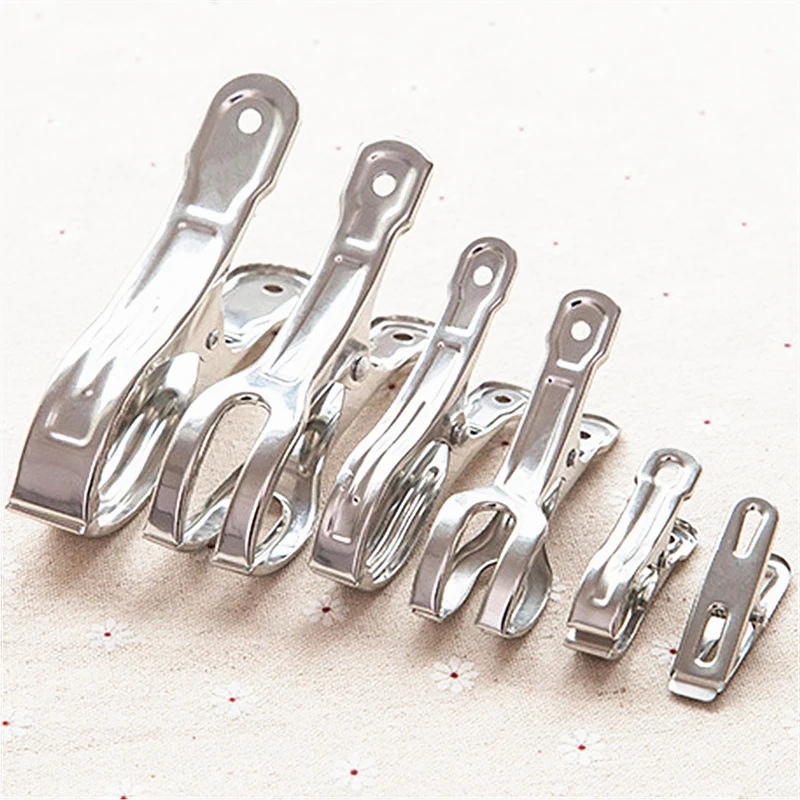 FEIGO Stainless Steel Clothes Pegs Beach Towel Clips Home Fixed Quilt Windproof Clip Bed Sheet Clothes Hanging Clothes Pins F879
FEIGO Stainless Steel Clothes Pegs Beach Towel Clips Home Fixed Quilt Windproof Clip Bed Sheet Clothes Hanging Clothes Pins F879