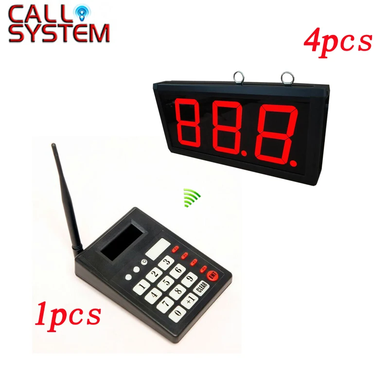 Ycall 1 клавиатура с 4 дисплеем Беспроводная система вызова управления