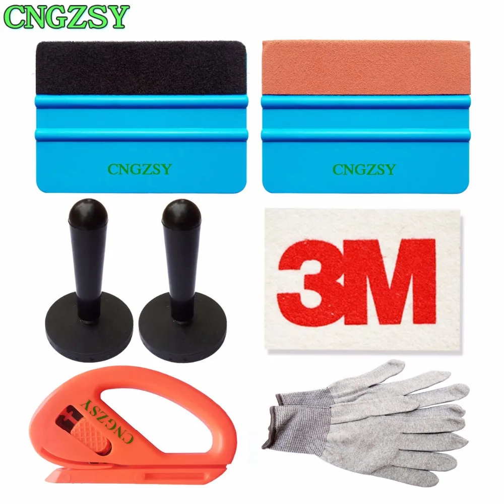 

Standard Pro Tool Kit Combo Car Vinyl Wrap Bag Suede Felt Wool Squeegee Sticker Magnet Holders Film Cutter Working Gloves K19