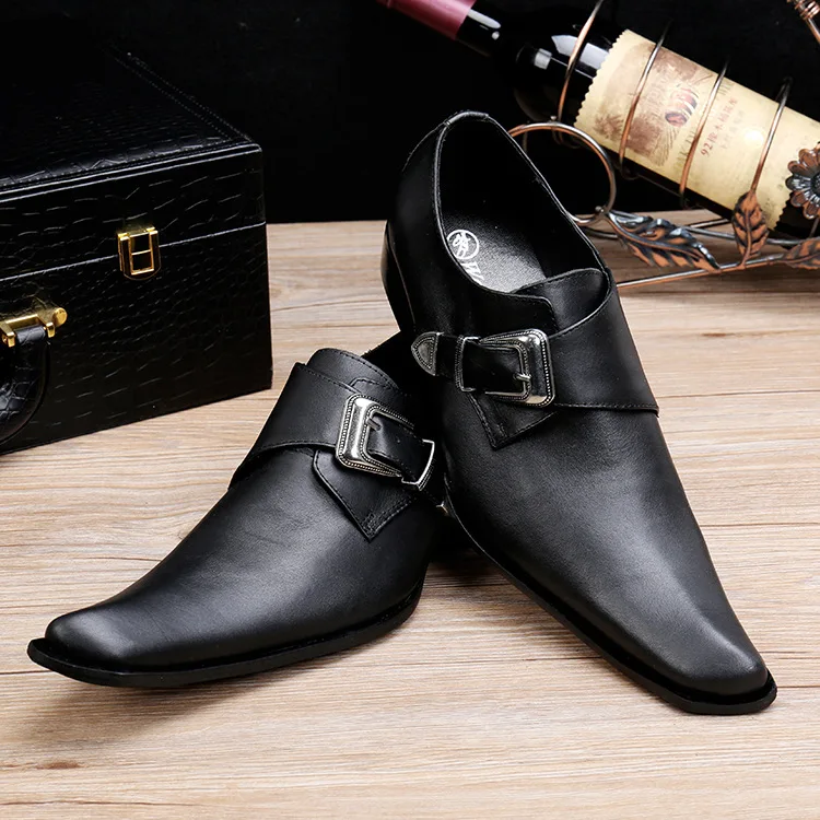 Square Head Business Casual Shoes Fashion Trend Buckle Low to Help Men's Leather Shoes Single Shoes Autumn and Winter Leather
Square Head Business Casual Shoes Fashion Trend Buckle Low to Help Men's Leather Shoes Single Shoes Autumn and Winter Leather