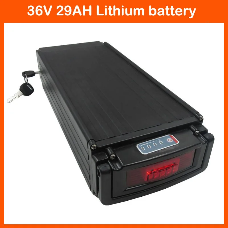 1000W 36V 30AH Ebike E-Bike Battery 36 V li-ion bateria 29AH Rear rack batteries NCR18650PF cell 30A BMS Free customs tax
1000W 36V 30AH Ebike E-Bike Battery 36 V li-ion bateria 29AH Rear rack batteries NCR18650PF cell 30A BMS Free customs tax