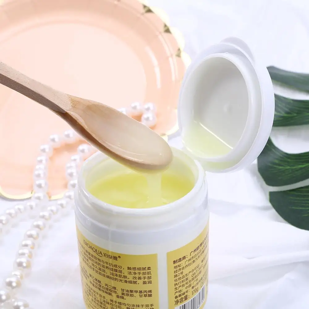 170g/Bottle Milk Honey Moisturizing Whitening Hydrating Remove Dead Skin Hand Care Hand Wax Mask Skin Care Whitening hand skin
170g/Bottle Milk Honey Moisturizing Whitening Hydrating Remove Dead Skin Hand Care Hand Wax Mask Skin Care Whitening hand skin
