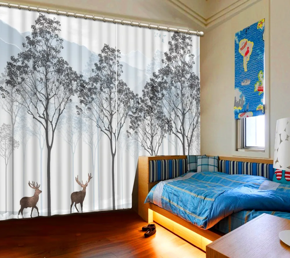 3D Curtain Blackout Photo Customize Size Black And White Scenery Trunk Curtain Bedroom Living Room Office Cortinas decorate
3D Curtain Blackout Photo Customize Size Black And White Scenery Trunk Curtain Bedroom Living Room Office Cortinas decorate