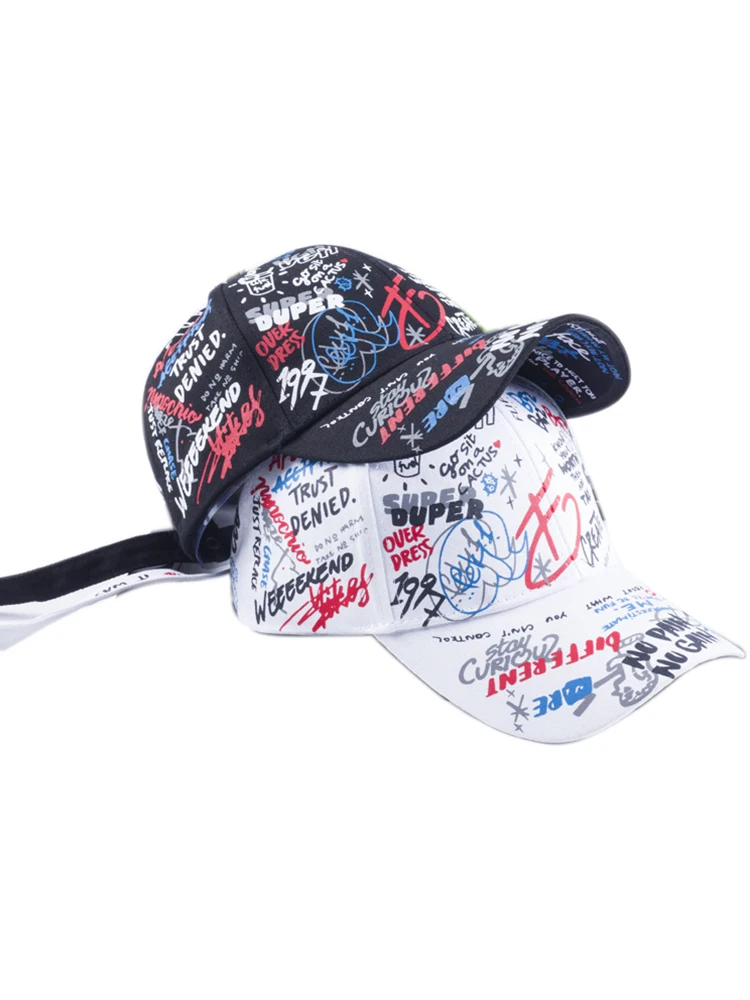 Graffiti Baseball Cap Letters Embroidered Korean Harajuku Men And Women Couples Travel Bent Hat Cap
Graffiti Baseball Cap Letters Embroidered Korean Harajuku Men And Women Couples Travel Bent Hat Cap