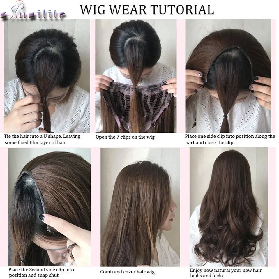 s-nolilite 180-200g Natural U-Part Synthetic Hair Extension 7 Clips Ins One Piece Straight 3/4 Head Wig False Hair
s-nolilite 180-200g Natural U-Part Synthetic Hair Extension 7 Clips Ins One Piece Straight 3/4 Head Wig False Hair
