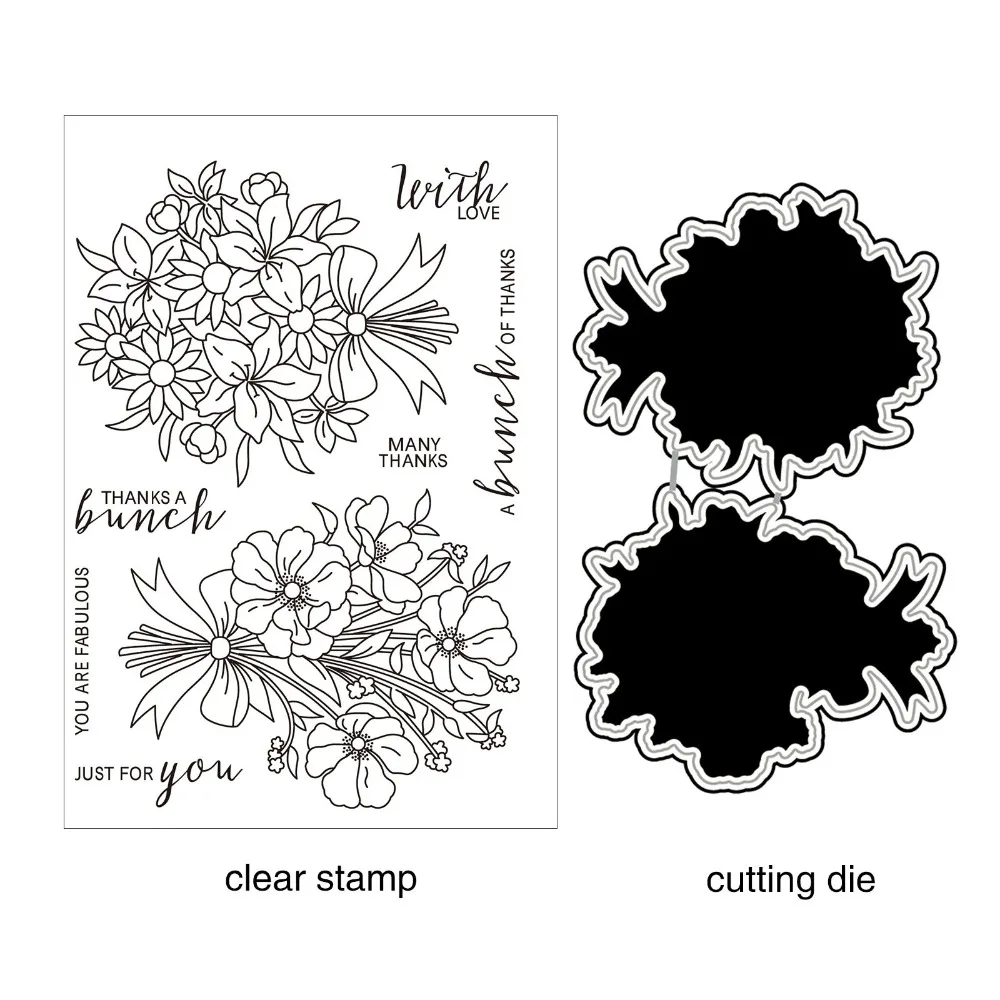 ZhuoAng Bunch of Flowers Metal Cutting Dies and Clear Stamp Set for DIY Scrapbooking Photo Album Decoretive Embossing Stencial
ZhuoAng Bunch of Flowers Metal Cutting Dies and Clear Stamp Set for DIY Scrapbooking Photo Album Decoretive Embossing Stencial