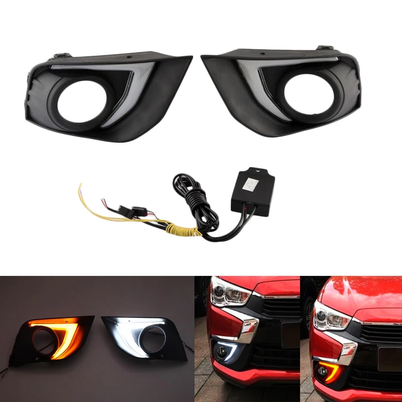 Car Lights LED DRL Daytime Running Light For Mitsubishi ASX / Outlander Sport 2017 2018 With Turn Signal Lamp ABS Fog Lamp Cover
Car Lights LED DRL Daytime Running Light For Mitsubishi ASX / Outlander Sport 2017 2018 With Turn Signal Lamp ABS Fog Lamp Cover