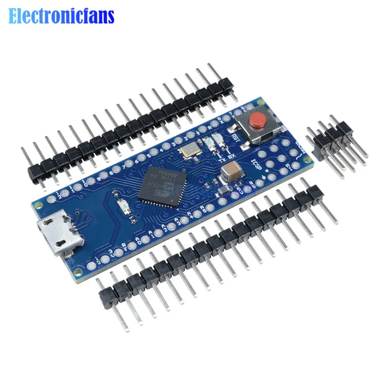 

Pro Micro ATmega32U4 5V 16MHz Board Module Replace Pro Mini ATmega328 4 Channels Microcontroller With Pins Header For Arduino