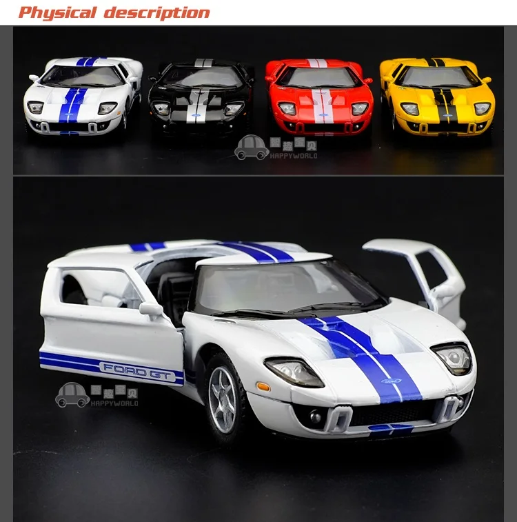 High Simulation Exquisite Diecasts & Toy Vehicles KiNSMART Car Styling 2006 Ford GT SuperCar 1:36 Alloy Car Model Pull Back Cars
High Simulation Exquisite Diecasts & Toy Vehicles KiNSMART Car Styling 2006 Ford GT SuperCar 1:36 Alloy Car Model Pull Back Cars