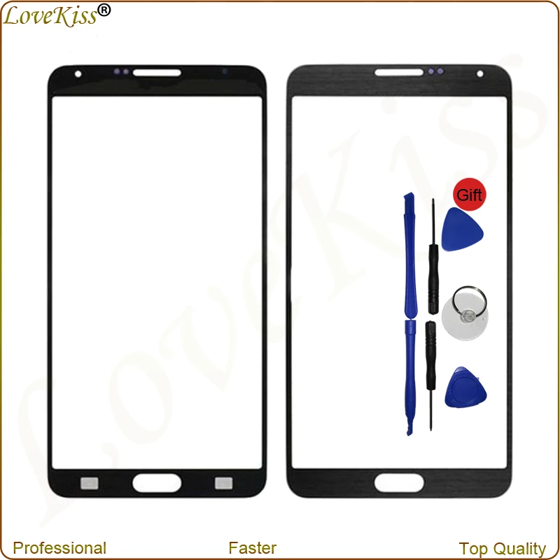 Переднее внешнее стекло N900F для Samsung Galaxy Note 3 N9005 Сенсорный экран Сенсорная панель