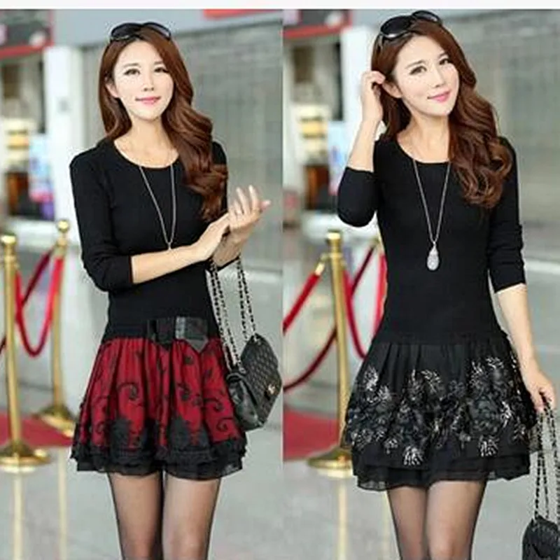 New Arrivals 2017 Women Dresses Autumn Winter Brand Long Sleeve Knitted Sweater Dresses Plus Size Print Jacquard Patchwork Dress
New Arrivals 2017 Women Dresses Autumn Winter Brand Long Sleeve Knitted Sweater Dresses Plus Size Print Jacquard Patchwork Dress