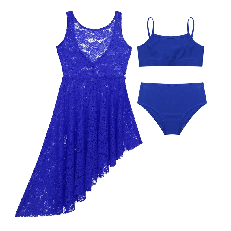 Kids Teens Floral Lace Dance Dress with Tops Panties Set Girls Ballet Tutu Gymnastics Suit Lyrical Dance Costumes Set
Kids Teens Floral Lace Dance Dress with Tops Panties Set Girls Ballet Tutu Gymnastics Suit Lyrical Dance Costumes Set