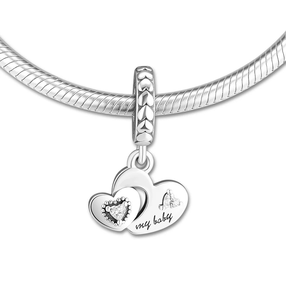 DIY Fits for Europe Charms Bracelets My Baby Heart Beads with Clear CZ 100% 925 Sterling-Silver-Jewelry Free Shipping
DIY Fits for Europe Charms Bracelets My Baby Heart Beads with Clear CZ 100% 925 Sterling-Silver-Jewelry Free Shipping