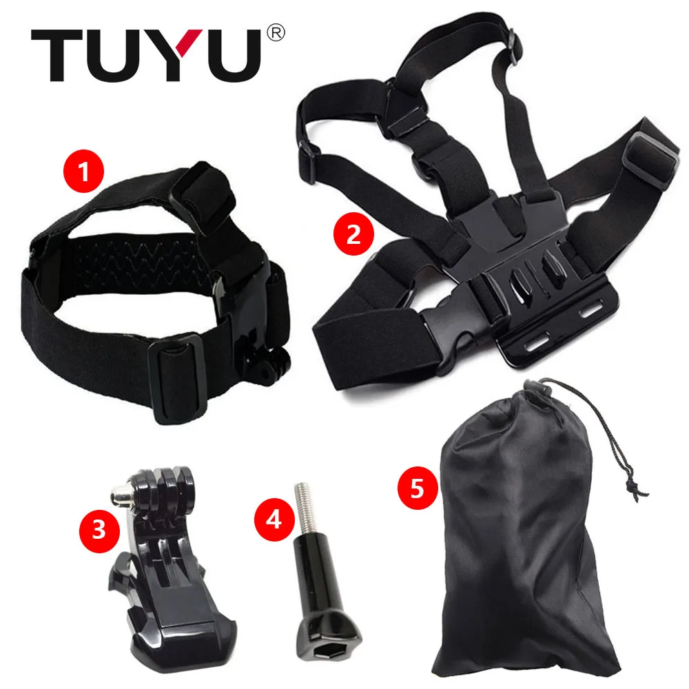 TUYU Camera accessories Set for Gopro Hero 6 5 4 SJCAM SJ4000 Xiaomi YI 4K Eken H9R H8r Sports Camera Adjustable chest strap
TUYU Camera accessories Set for Gopro Hero 6 5 4 SJCAM SJ4000 Xiaomi YI 4K Eken H9R H8r Sports Camera Adjustable chest strap