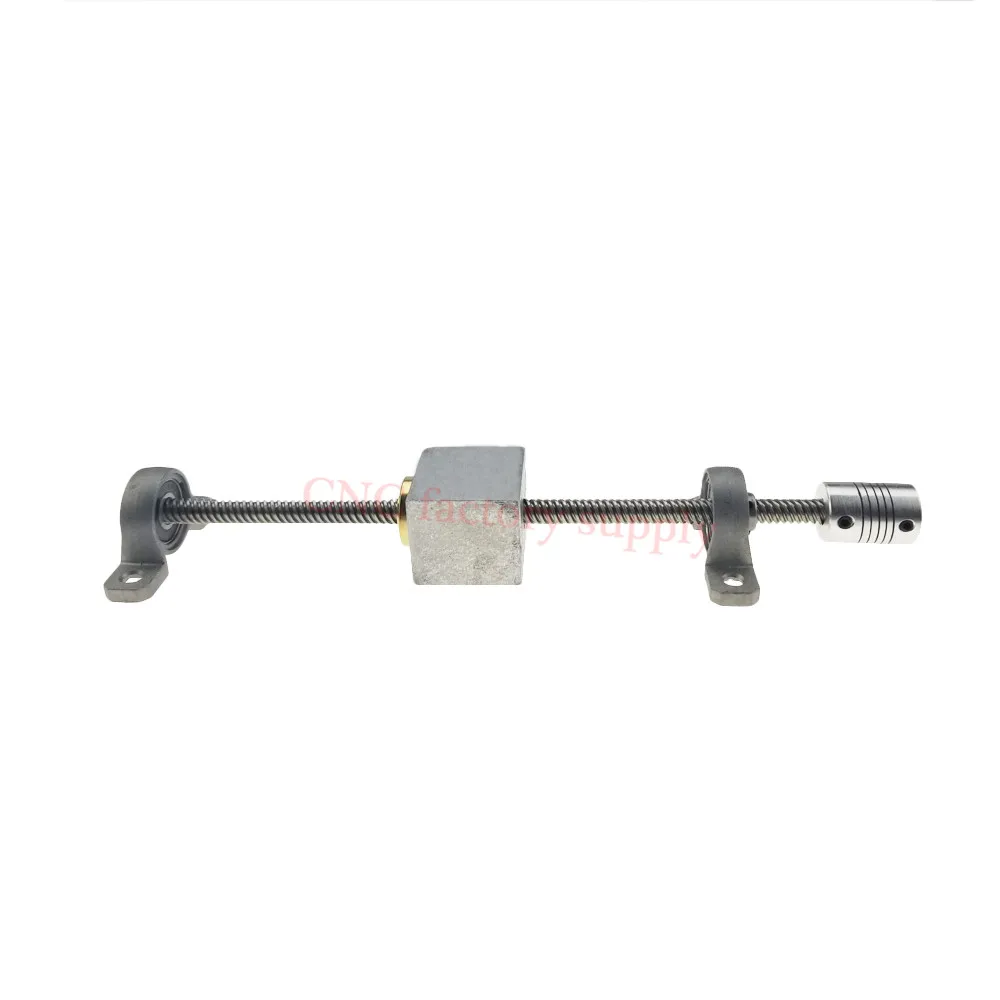 3D Printer T8-750 Stainless Steel Lead Screw Set + KP08 + Shaft Coupling+nut housing Dia 8MM Pitch 2mm Lead 2mm Length 750mm
3D Printer T8-750 Stainless Steel Lead Screw Set + KP08 + Shaft Coupling+nut housing Dia 8MM Pitch 2mm Lead 2mm Length 750mm