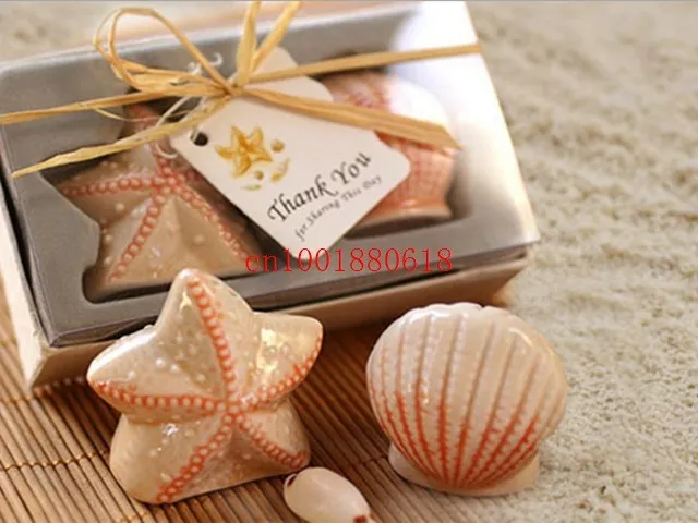 200 pieces/lot Free shipping Wedding favors beach style Seashell and Starfish Salt & Pepper Shakers ,200pcs/lot
200 pieces/lot Free shipping Wedding favors beach style Seashell and Starfish Salt & Pepper Shakers ,200pcs/lot