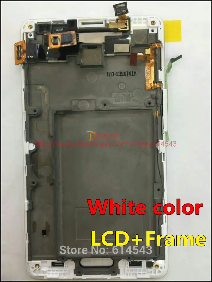 Белый дисплей + сенсорный экран с рамкой для LG Optimus L7 II P710 P715 + отслеживание номера 1 шт.