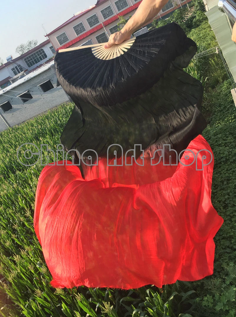 (2 fans) 1 pairs of left + right 100% silk belly dance fans of the veil of black red (1.5 2.0m M1.8m) shipping freedom
(2 fans) 1 pairs of left + right 100% silk belly dance fans of the veil of black red (1.5 2.0m M1.8m) shipping freedom