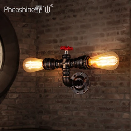 loft retro industrial wind Restaurant Bar Tieyi lighting hotel bar pipe wall American minimalist
loft retro industrial wind Restaurant Bar Tieyi lighting hotel bar pipe wall American minimalist