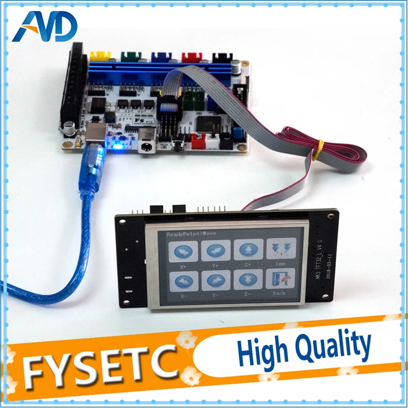 F5 V1.2 Control Board Based on ATMEGA 2560 Replace BASE 1.4 & Ramps 1.4 Controller Board + TFT32 LCD Screen 3.2'' Display
F5 V1.2 Control Board Based on ATMEGA 2560 Replace BASE 1.4 & Ramps 1.4 Controller Board + TFT32 LCD Screen 3.2'' Display