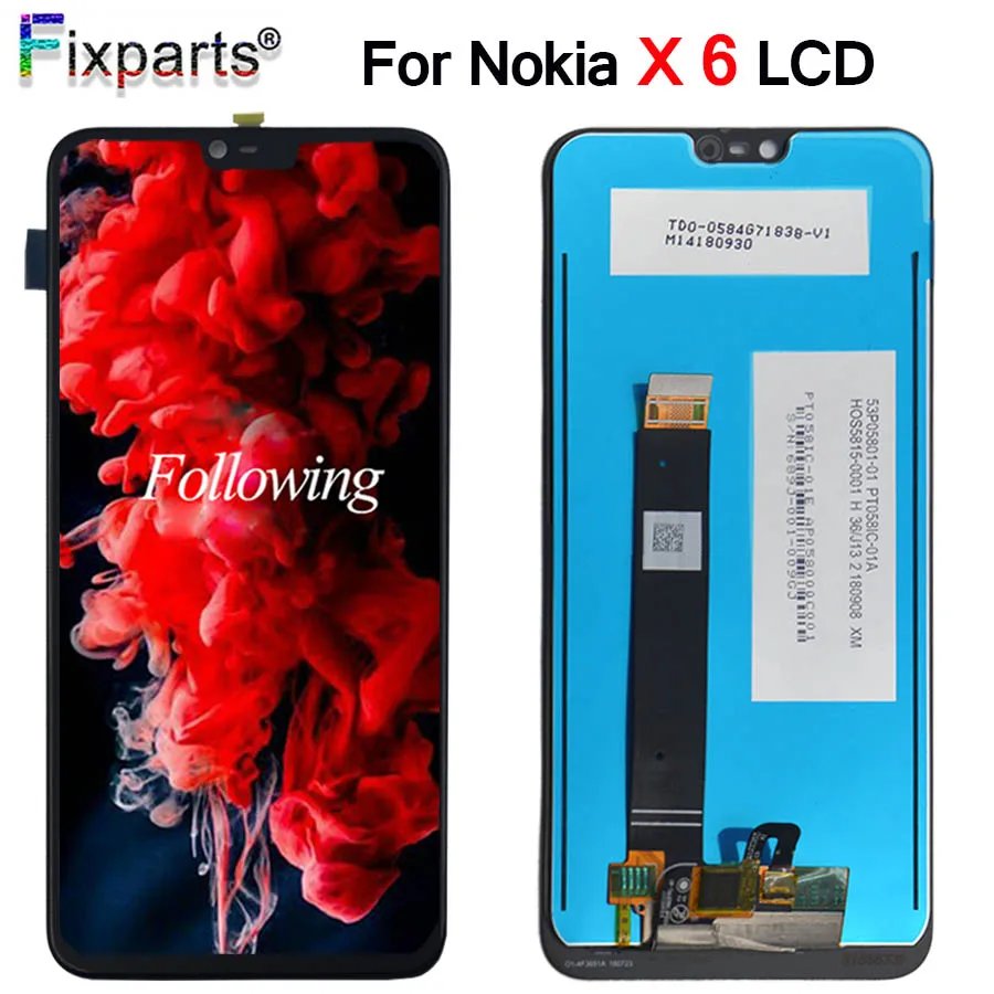 Новый черный 100% протестированный ЖК-дисплей 5,8 "для Nokia X6, дигитайзер сенсорного экрана в сборе 1080x2280 для Nokia X6 LCD, бесплатная доставка
Новый черный 100% протестированный ЖК-дисплей 5,8 "для Nokia X6, дигитайзер сенсорного экрана в сборе 1080x2280 для Nokia X6 LCD, бесплатная доставка