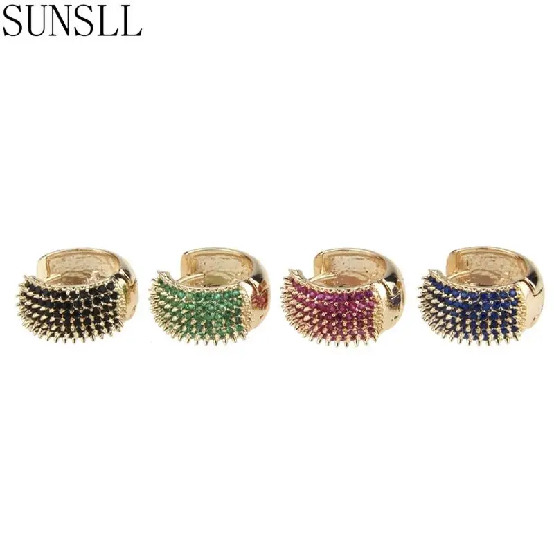SUNSLL New Designed Round Circle Multi Colors Gold Copper Rivet Big Fashion Hoop Earrings Jewelry for Women Unique Street Brinco
SUNSLL New Designed Round Circle Multi Colors Gold Copper Rivet Big Fashion Hoop Earrings Jewelry for Women Unique Street Brinco