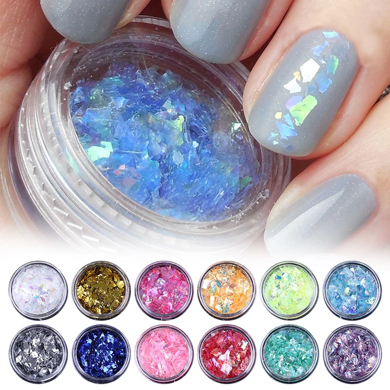 12Colors/Set Iced Mylar Nail Art Flakes Professional DIY Nail Tips Glitter Decals For Nail Art Decoration Make Nails Sparkling
12Colors/Set Iced Mylar Nail Art Flakes Professional DIY Nail Tips Glitter Decals For Nail Art Decoration Make Nails Sparkling