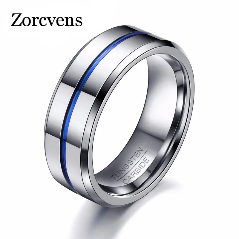 ZORCVENS 2020 Fashion Thin Blue Line Tungsten Ring Wedding Brand 8MM Tungsten Carbide Rings for Men Jewelry
ZORCVENS 2020 Fashion Thin Blue Line Tungsten Ring Wedding Brand 8MM Tungsten Carbide Rings for Men Jewelry