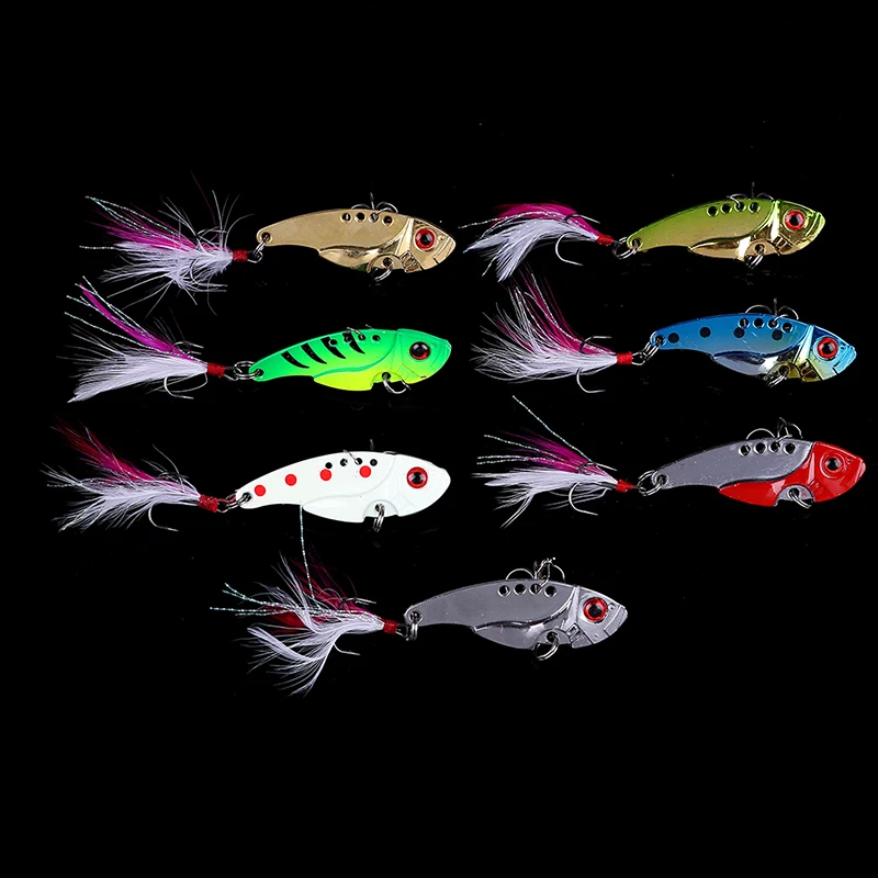 1pcs Metal VIB Fishing Lure Spoon Lure Crankbait Bass Artificial Hard Baits with Feather Cicada
1pcs Metal VIB Fishing Lure Spoon Lure Crankbait Bass Artificial Hard Baits with Feather Cicada