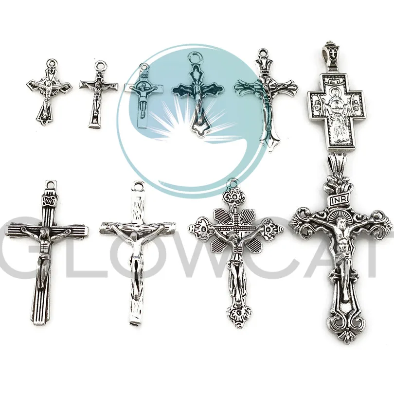 Vintage Jesus Cross Charms Pendants DIY Jewelry Findings Accessories Religious Charm Crafts Handmade 10pcs/lot 22397
Vintage Jesus Cross Charms Pendants DIY Jewelry Findings Accessories Religious Charm Crafts Handmade 10pcs/lot 22397
