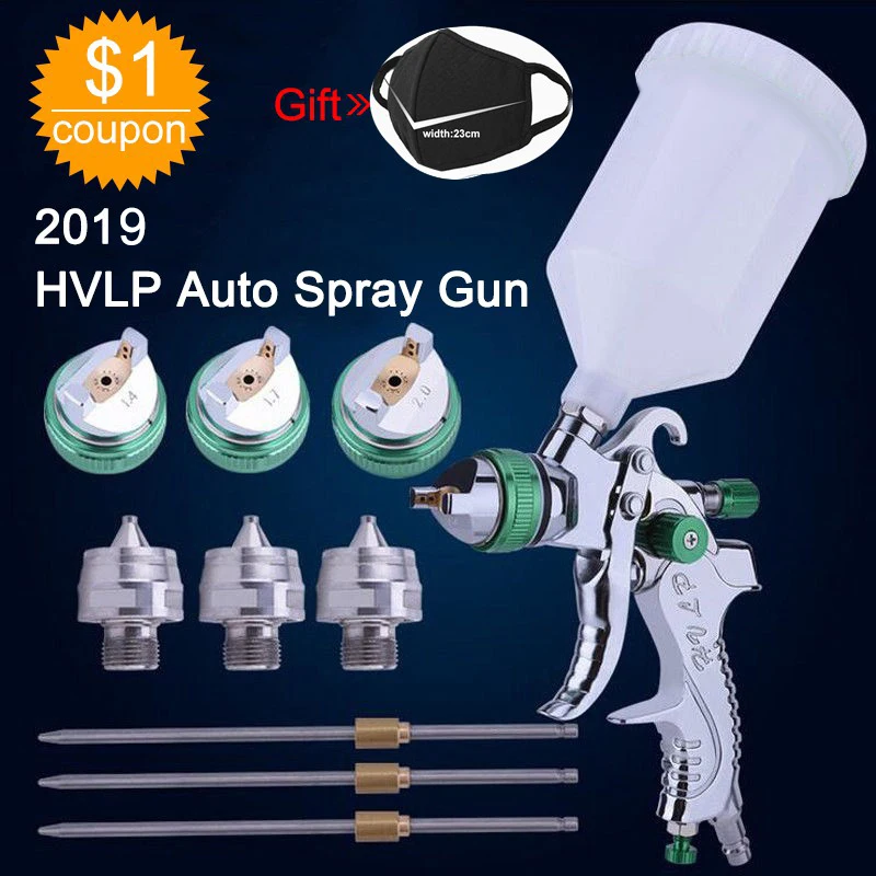 HVLP Paint Spray Gun Set 1.4mm 1.7mm 2.0mm Steel Nozzle Cars Painting Furnitures DIY Painting Kit Car Auto Repair Tool
HVLP Paint Spray Gun Set 1.4mm 1.7mm 2.0mm Steel Nozzle Cars Painting Furnitures DIY Painting Kit Car Auto Repair Tool