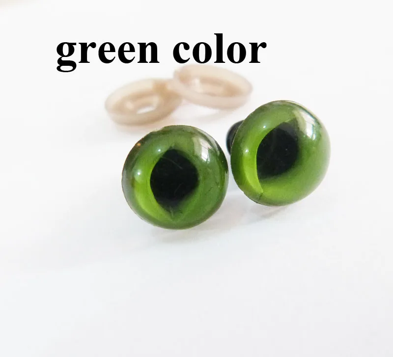 40pcs/lot 12mm green/blue cat eyes plastic safety eye with washer for diy doll findings
40pcs/lot 12mm green/blue cat eyes plastic safety eye with washer for diy doll findings