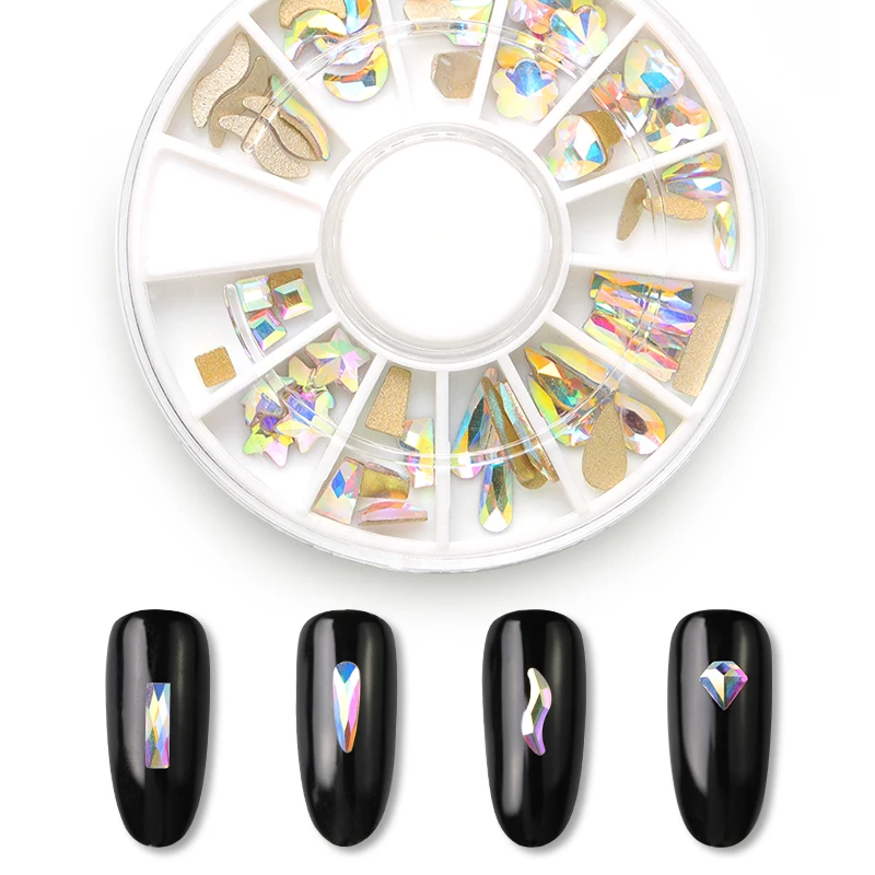 1 round Magic Crystal AB nail gem water drill nail art glass geometric flower jewelry nail stone decoration manicure
1 round Magic Crystal AB nail gem water drill nail art glass geometric flower jewelry nail stone decoration manicure