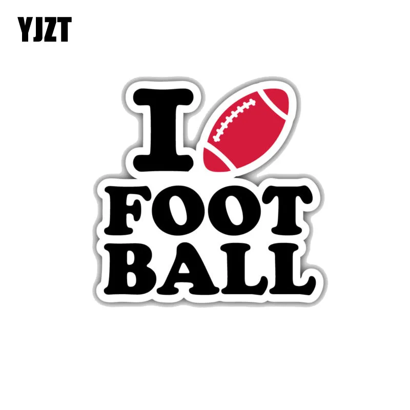 YJZT 12.7CM*12.2CMFashion Decoration I Love Football Car Bumper PVC Sticker 11-00008
YJZT 12.7CM*12.2CMFashion Decoration I Love Football Car Bumper PVC Sticker 11-00008