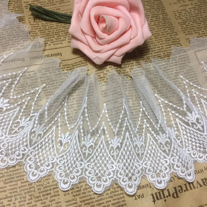 3Yards 2018 New High Quality White Lace Ribbon Tape 9.5CM Lace Trim DIY Embroidered For Sewing Decoration african lace fabric
3Yards 2018 New High Quality White Lace Ribbon Tape 9.5CM Lace Trim DIY Embroidered For Sewing Decoration african lace fabric