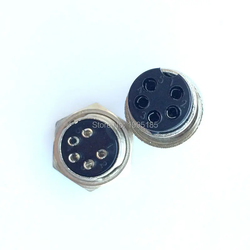 5set GX16 5 Pin Male & Female Diameter 16mm Wire Panel Connector GX16 Circular Connector Aviation Socket Plug
5set GX16 5 Pin Male & Female Diameter 16mm Wire Panel Connector GX16 Circular Connector Aviation Socket Plug