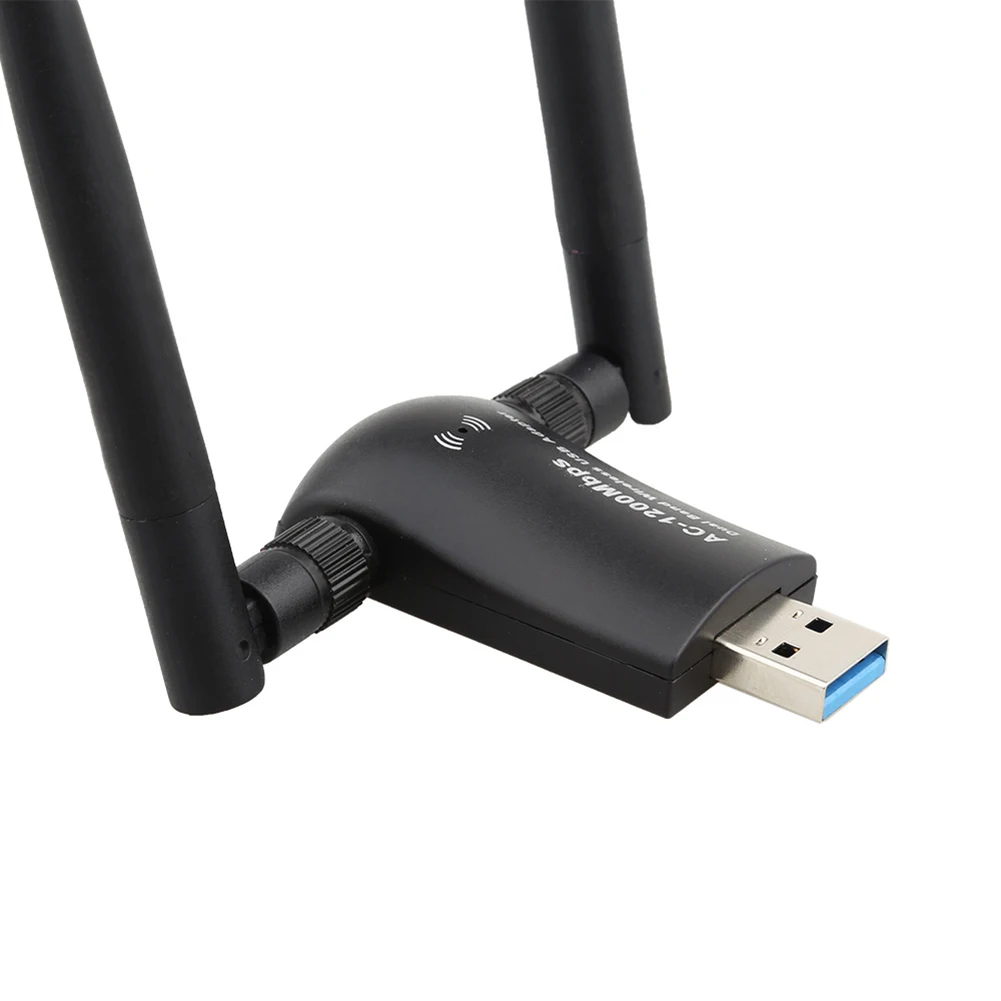 1200 Мбит/с мини Wifi беспроводной адаптер USB WLAN двухдиапазонный с антенной для ПК EM88 |