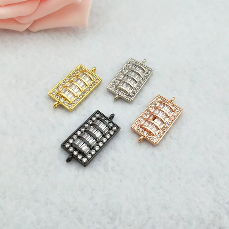 10Pieces CZ zircon Micro Pave rectangle shape Connector Double Bails Beads Charm,for DIY Bracelet necklace Jewelry Finding CT410
10Pieces CZ zircon Micro Pave rectangle shape Connector Double Bails Beads Charm,for DIY Bracelet necklace Jewelry Finding CT410
