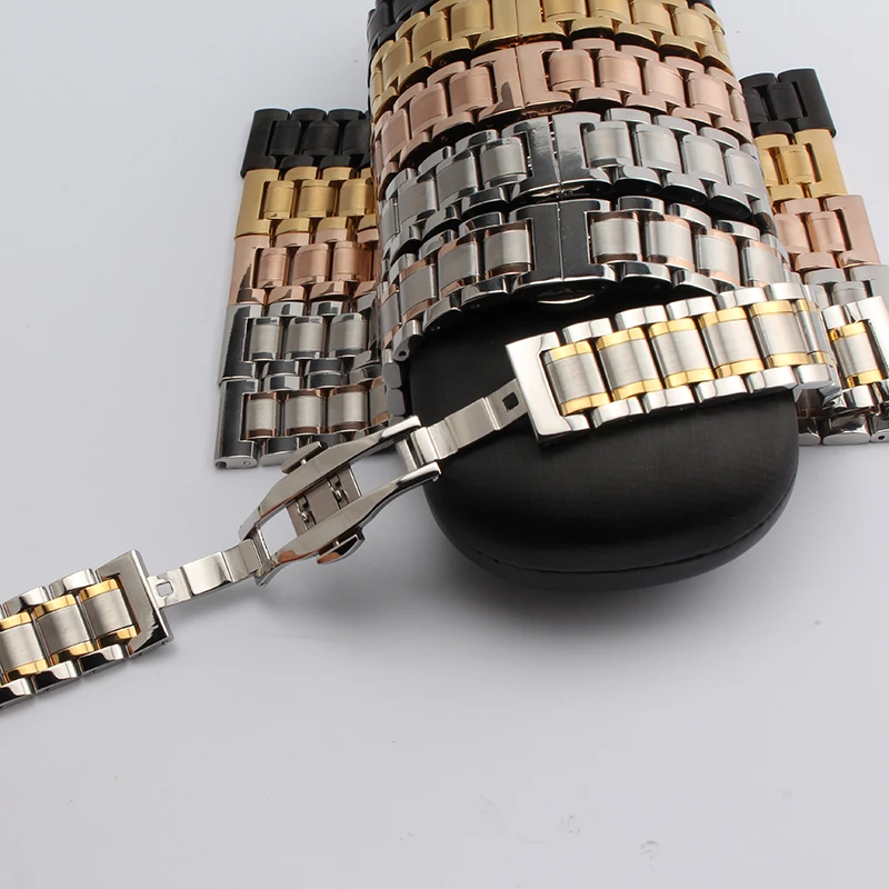 Replacement Watchband Straps Stainless Steel Solid Link Watch bracelet Accessories Mens Quartz Wristwatch band 14 15 16 17 18 19
Replacement Watchband Straps Stainless Steel Solid Link Watch bracelet Accessories Mens Quartz Wristwatch band 14 15 16 17 18 19