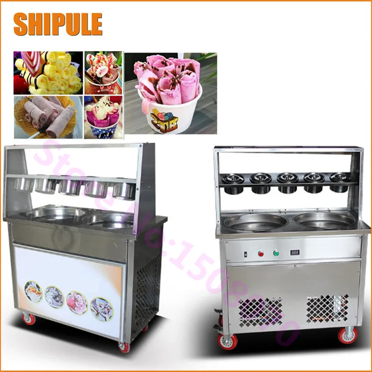 Commercial Double Round Rolled Fried Ice Cream Machine Fried Fruit Ice Cream Roll Maker Making Machine
Commercial Double Round Rolled Fried Ice Cream Machine Fried Fruit Ice Cream Roll Maker Making Machine