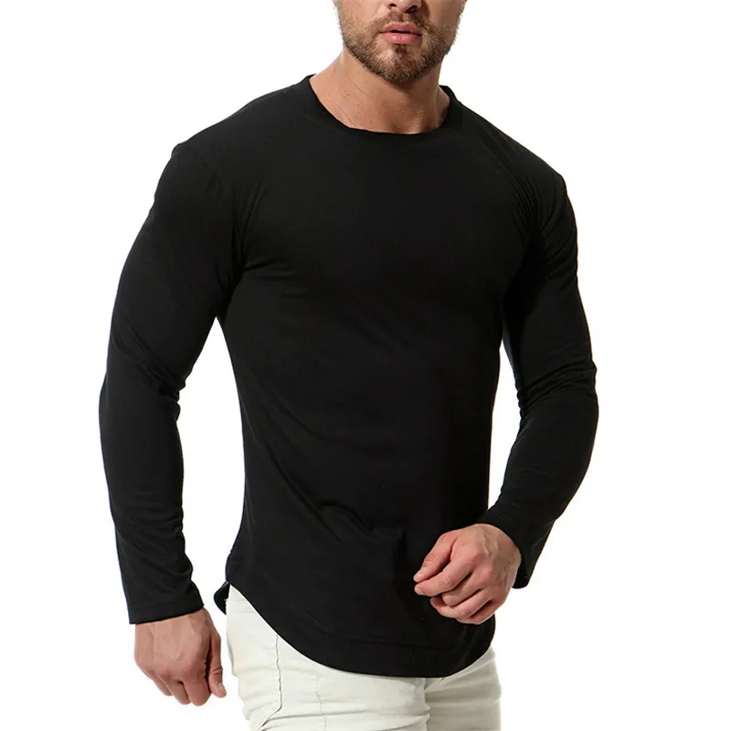 Nice New Men Round Neck Long-sleeved T-shirts Men Casual Cotton Solid Color T-shirt Bottoming Shirt For Autumn 
Nice New Men Round Neck Long-sleeved T-shirts Men Casual Cotton Solid Color T-shirt Bottoming Shirt For Autumn