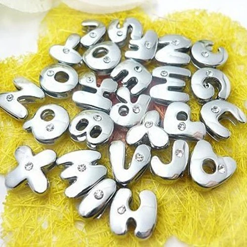 260PCS 8mm Silver One Rhinestone Cute Letters Slide Charms Slide Beads DIY 8mm Bracelets Wristbands,Belt Straps Pet Name Collar
260PCS 8mm Silver One Rhinestone Cute Letters Slide Charms Slide Beads DIY 8mm Bracelets Wristbands,Belt Straps Pet Name Collar