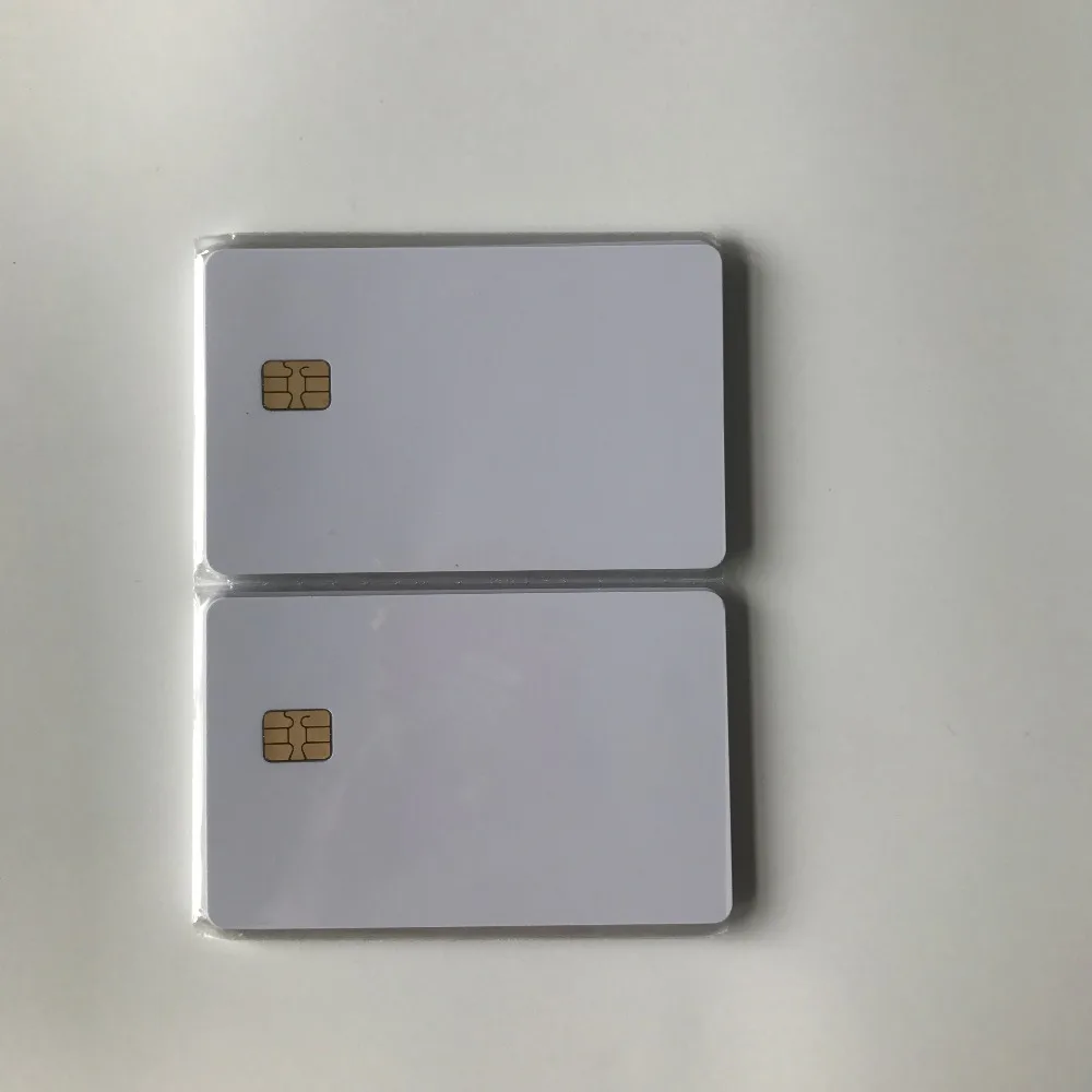 200 шт. ПВХ Контактная смарт карта с чипом SLE4442 для струйной печати участника
