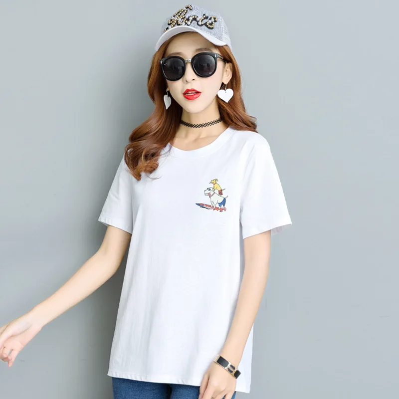 Harajuku T shirt Women Summer Cotton Casual Streetwear Short Sleeve Tshirt korean Style Summer Tops for Women Clothes T-shirts
Harajuku T shirt Women Summer Cotton Casual Streetwear Short Sleeve Tshirt korean Style Summer Tops for Women Clothes T-shirts