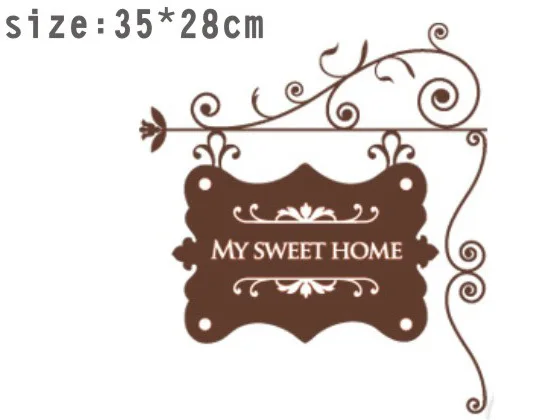 My Sweet Home Vinyl Wall Stickers Art Graphics PVC Home Decor Free Shipping Size:35*28CM
My Sweet Home Vinyl Wall Stickers Art Graphics PVC Home Decor Free Shipping Size:35*28CM